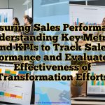 Measuring Sales Performance - Understanding Key Metrics and KPIs to Track Sales Performance and Evaluate the Effectiveness of Transformation Efforts