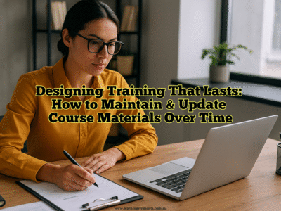 Designing Training That Lasts - How to Maintain and Update Course Materials Over Time