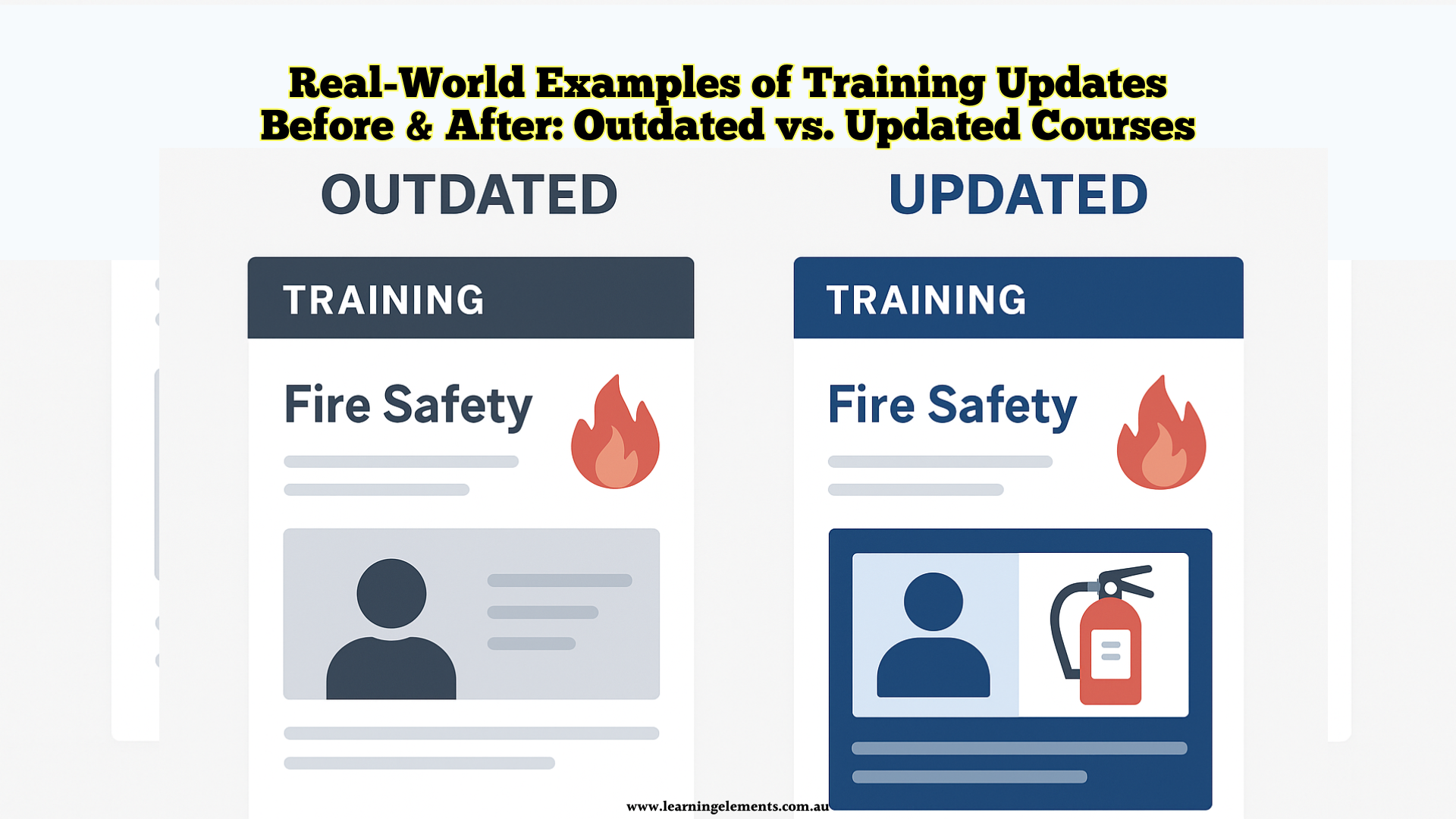 Real World Examples of Training Design Updates