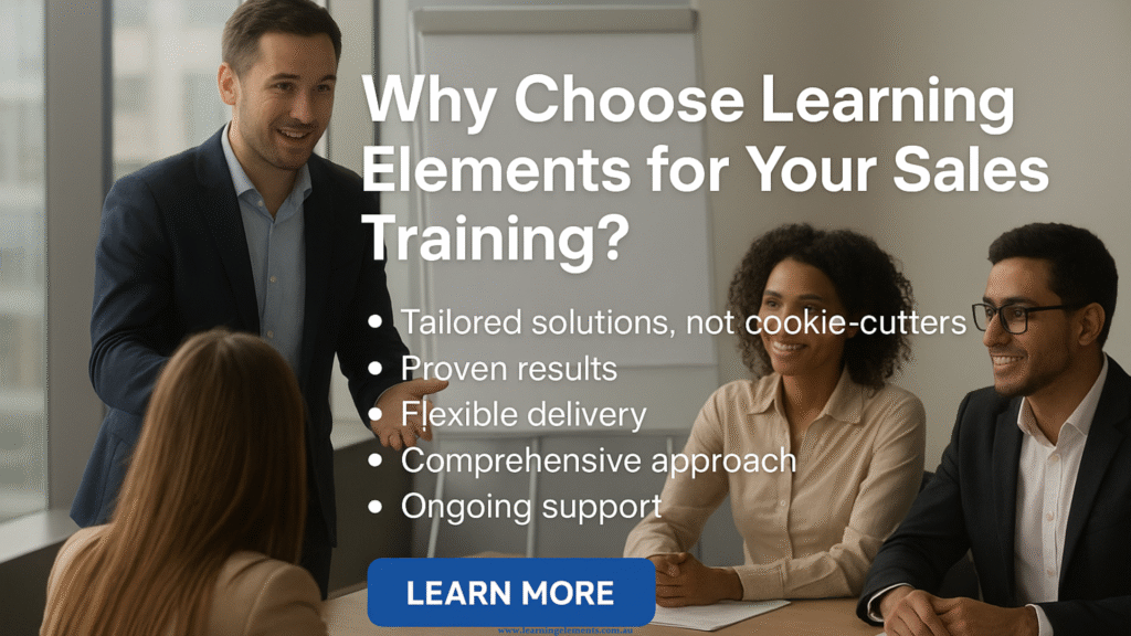 Why Choose Learning Elements for Your Sales Training